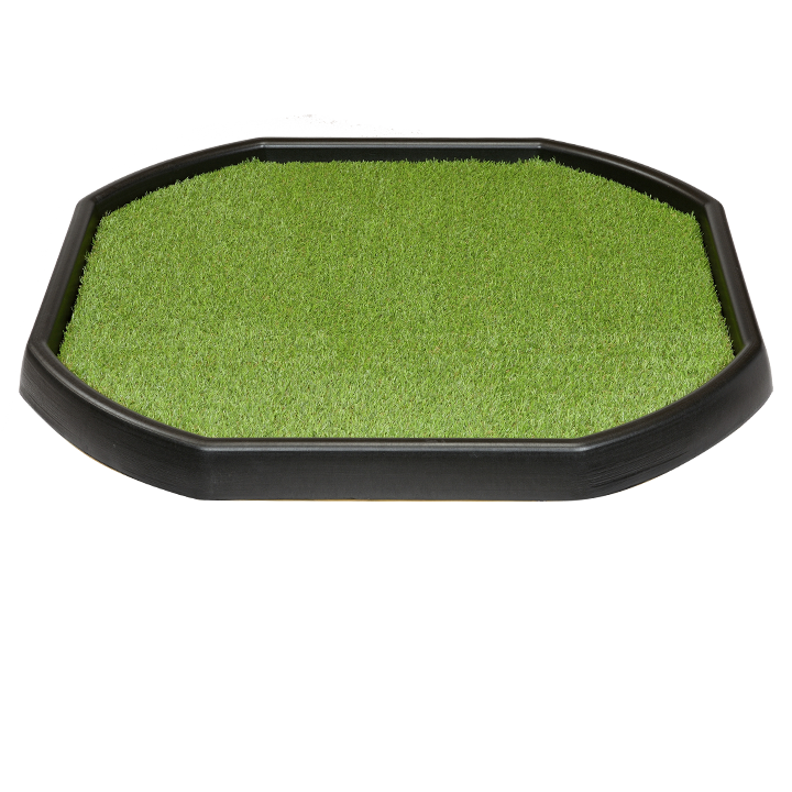 Tuff tray with fitted grass mat
