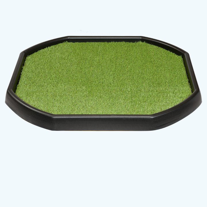Tuff tray with fitted grass mat