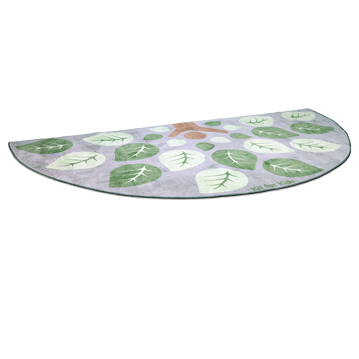 Leaves to sit on - subtle coloured rug