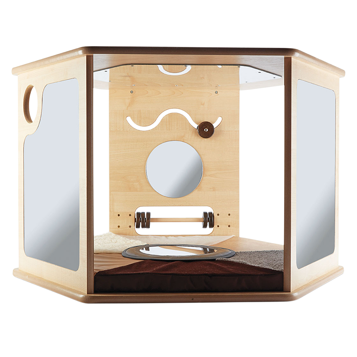 Mirror Den three open sides