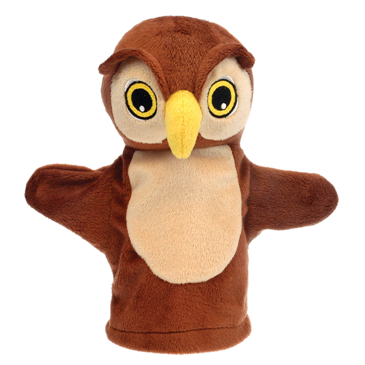 Owl hand puppet