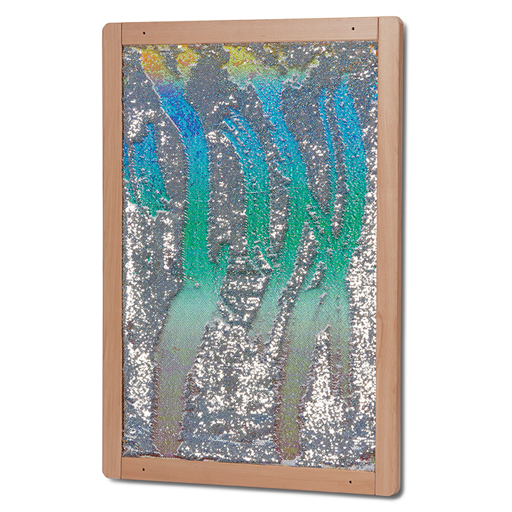 Sequin panel for sensory effect