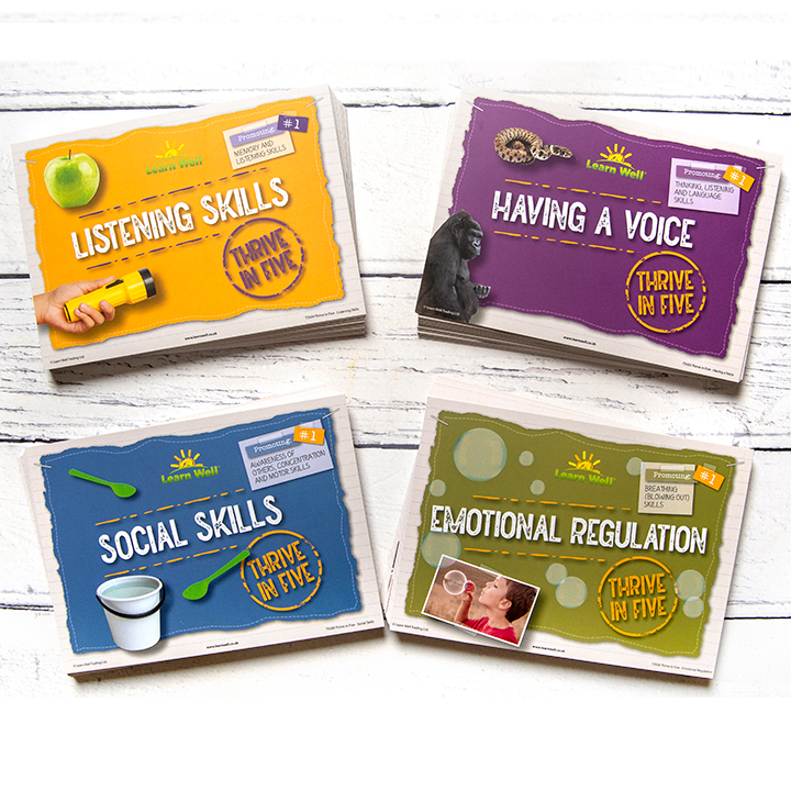 Four sets of 20 activity cards