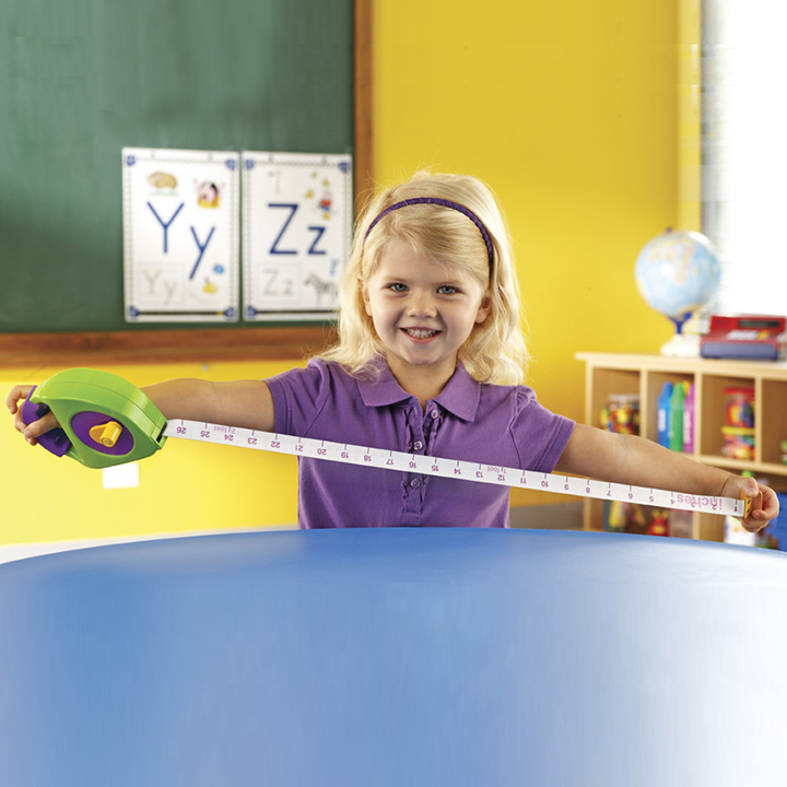 Child with tape measure