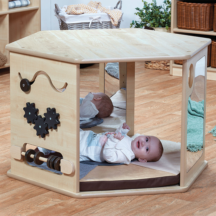 Magical Mirror Den with sensory floor cushion