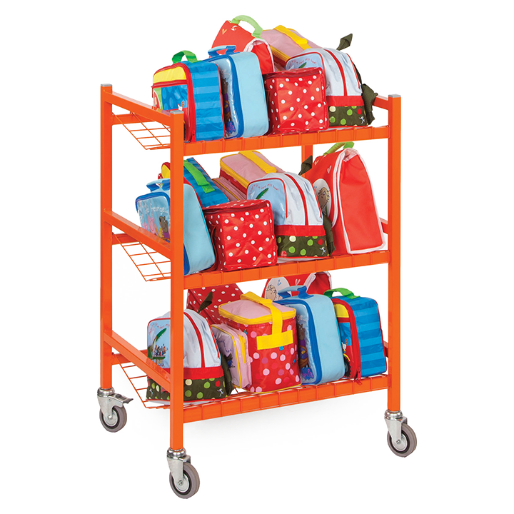 Red lunch box trolley