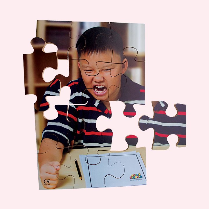 Angry emotion photographic jigsaw