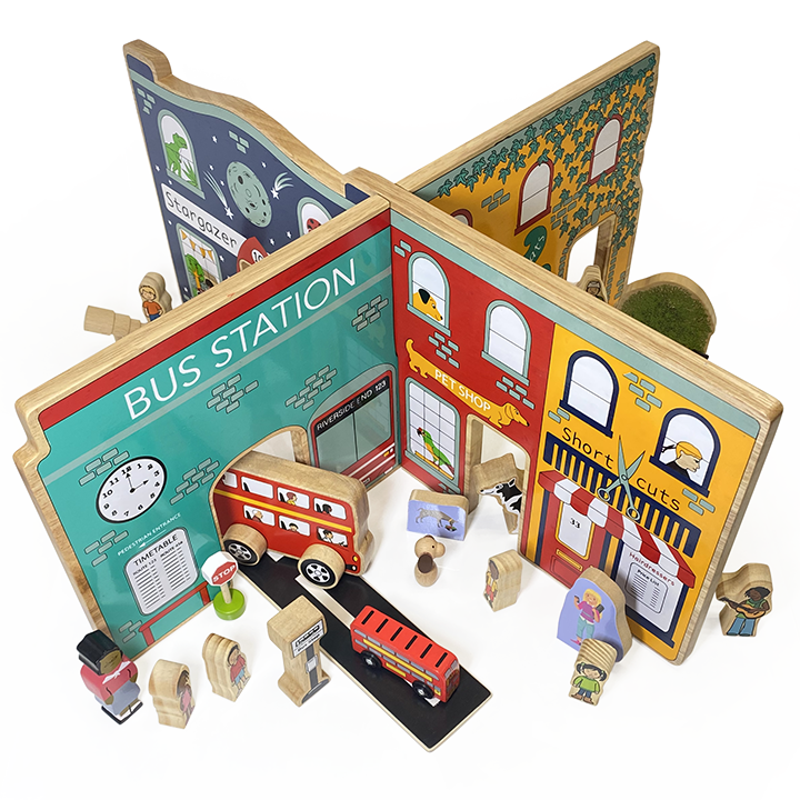 Small world street scene