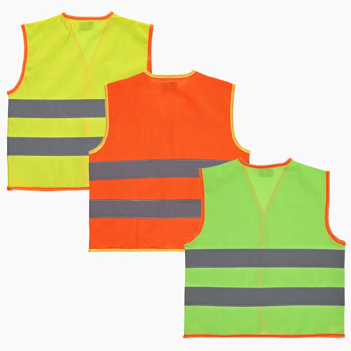 Set of 3 high vis vests
