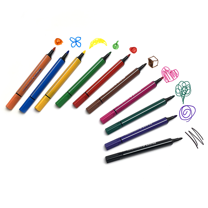 10 colouring pens for kids