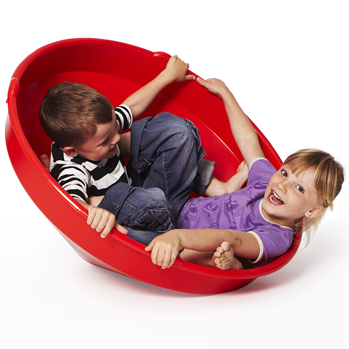 Rocking vestibular stimulation that has a soothing effect.