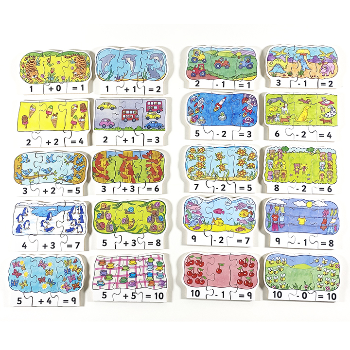 Went three-piece maths puzzles