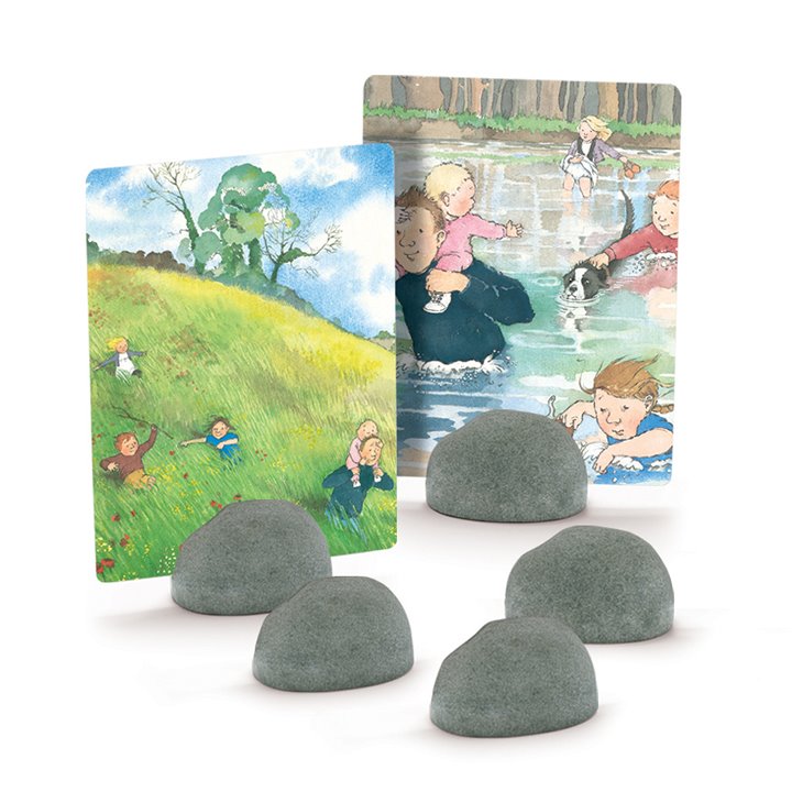 Prop stones and cards