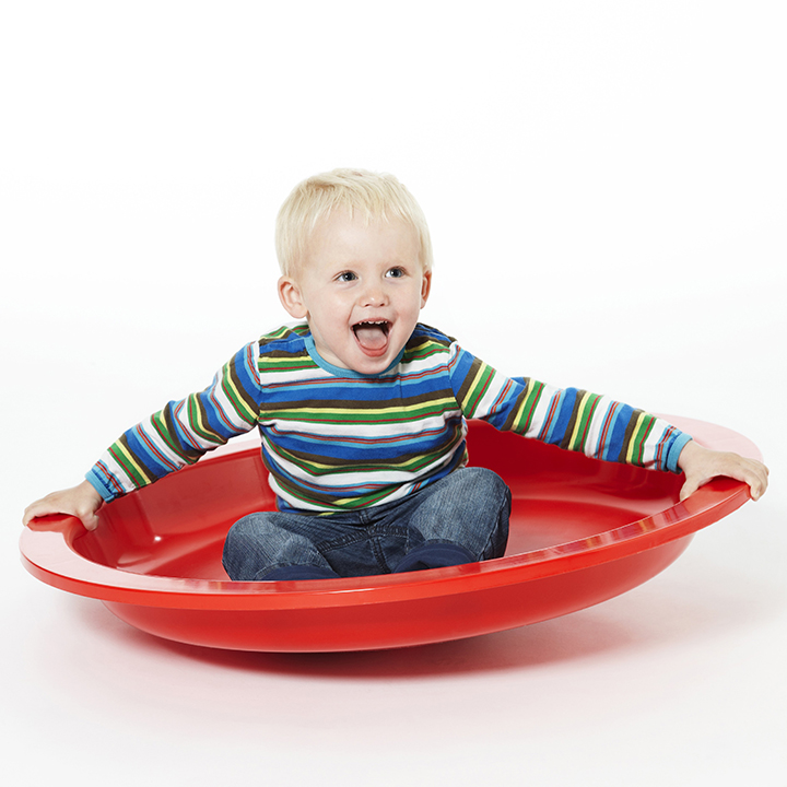 A simple, spherical rocking toy for hours of fun indoors or outdoors