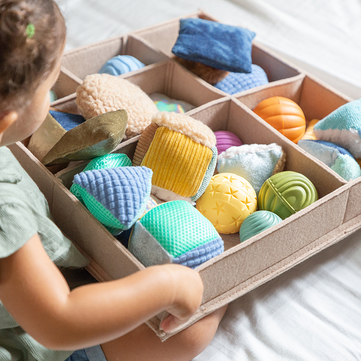 Felt box of soft shapes