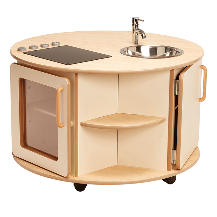 Round pretend kitchen