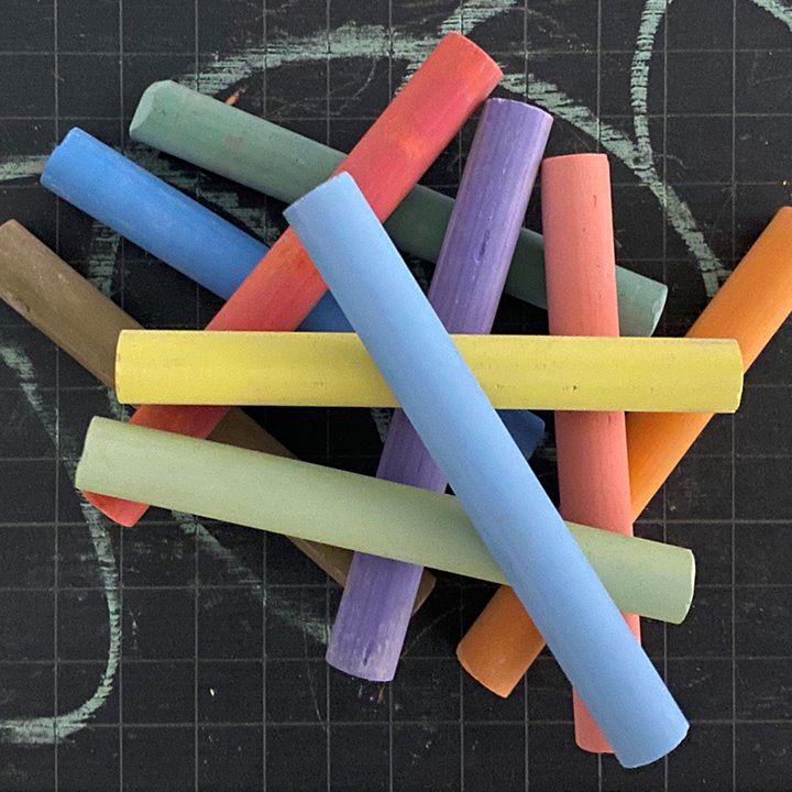 Chalks Support Coloured Chalks - Early Years Direct