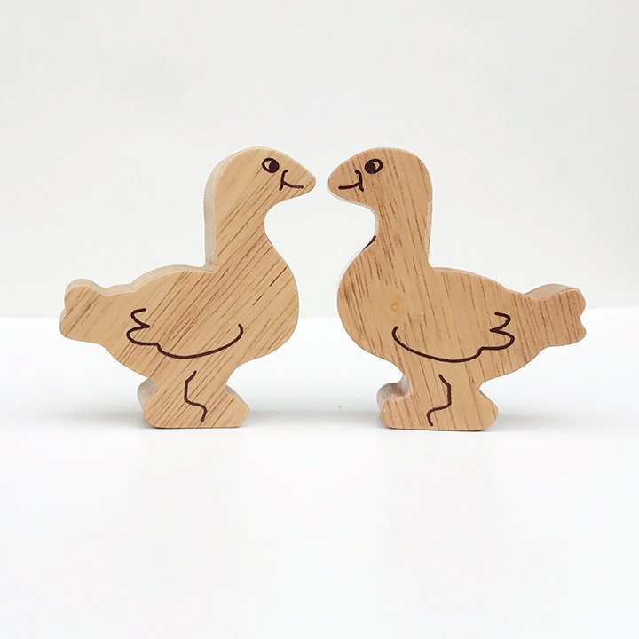 Couple of wooden geese