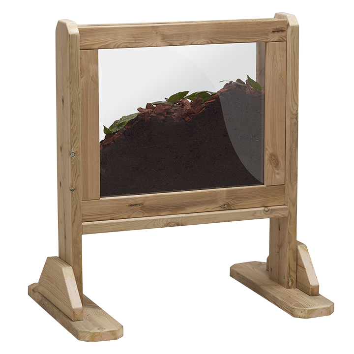 Mini beast farm full of soil and creatures