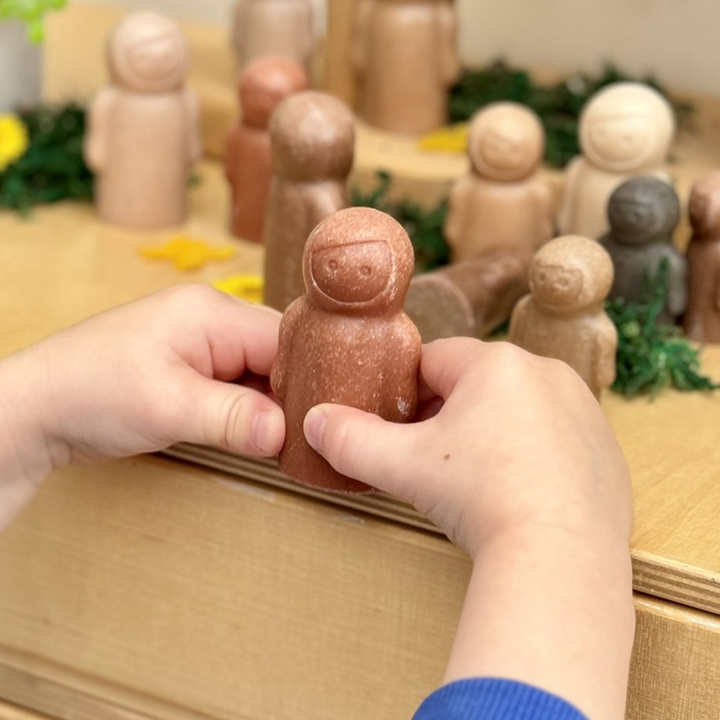 Close up of little people