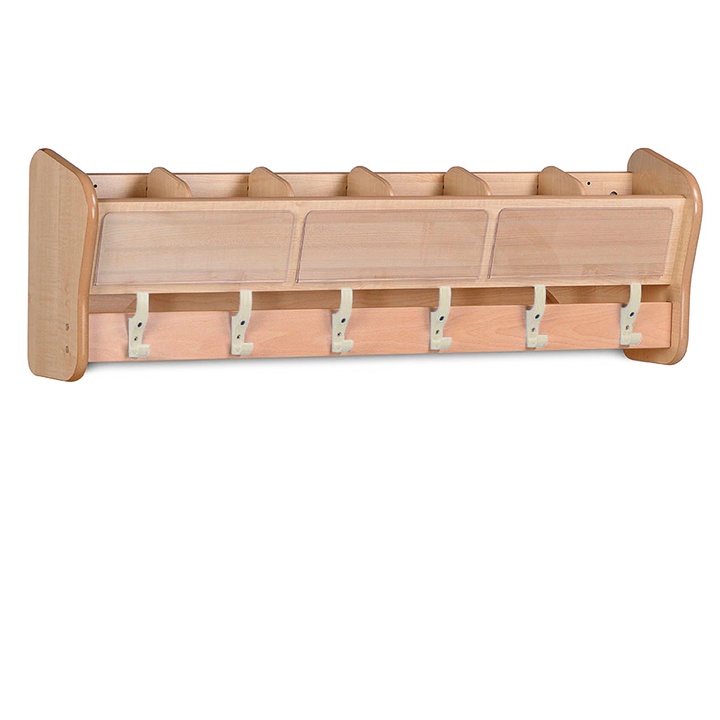 peg and cubby - with a clear pocket for childrens names or pictures