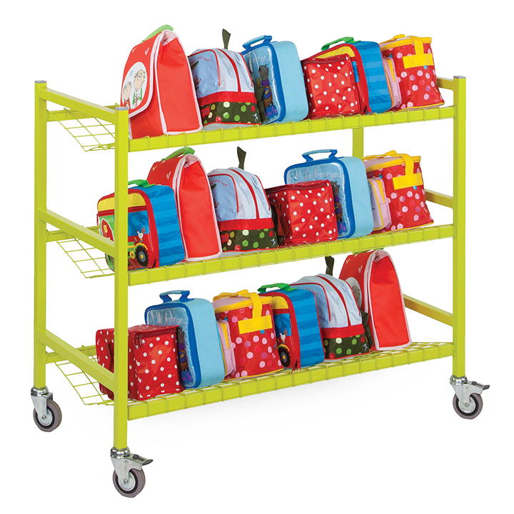 Green lunch box trolley