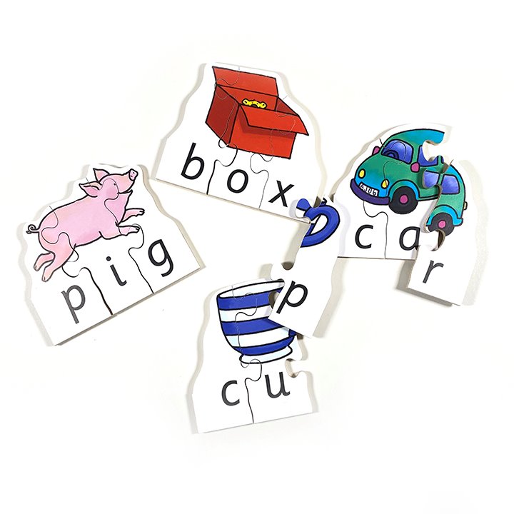 Box, Car, Cup and Pig Puzzles
