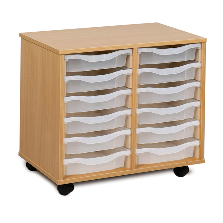 Unit with 12 sliding trays