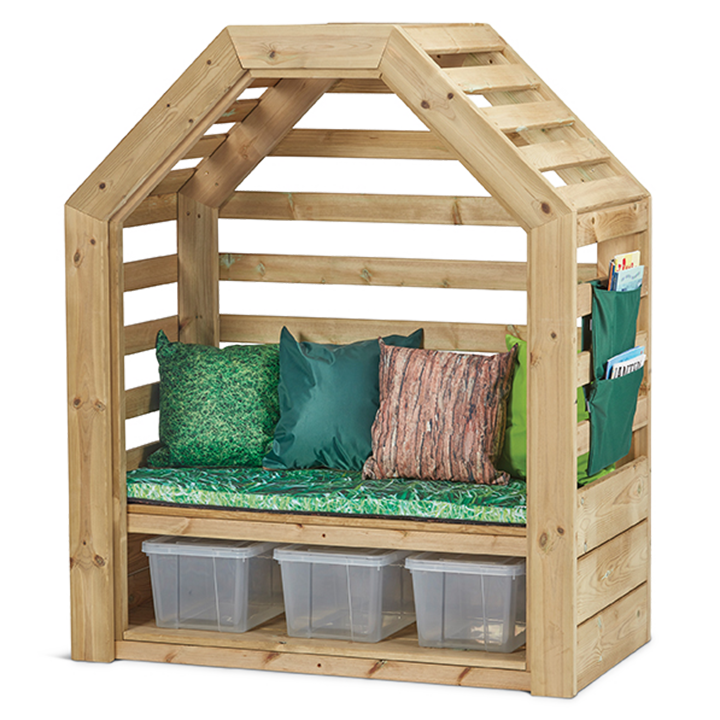 Story telling seat for outdoors