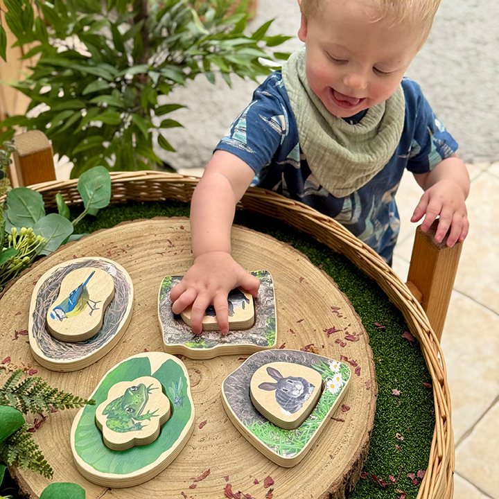 Chunky wooden puzzles