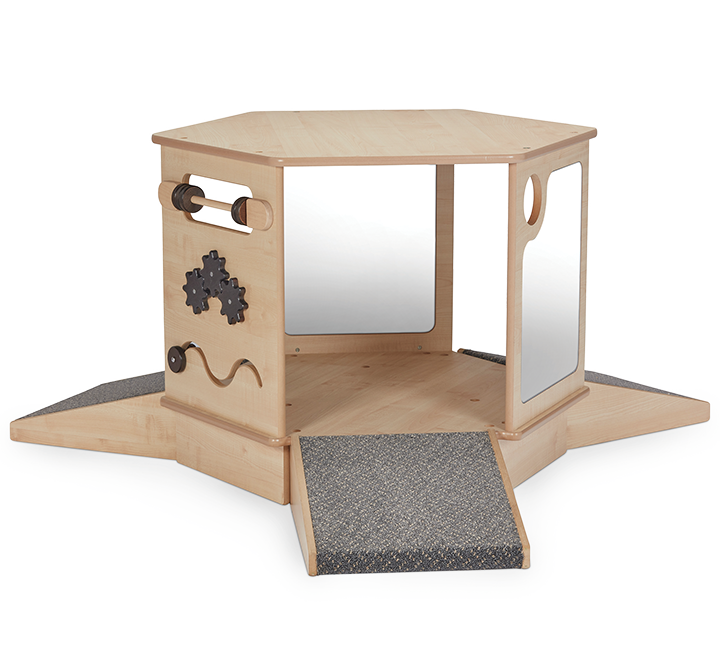 Ramps allowing access to activity den