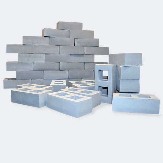 Real feel light weight breeze blocks. Great for construction play.