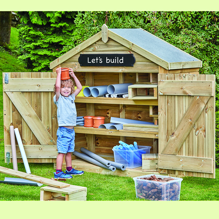 Outdoor storage shed