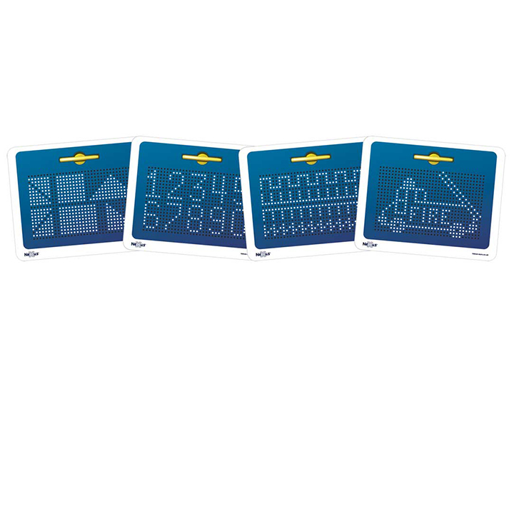 Montage of designs on magnepads