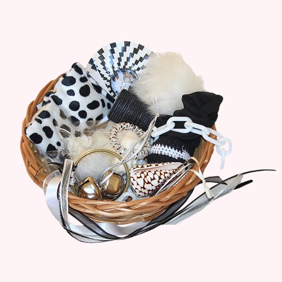Treasure Basket - Black and White - perfect for babies