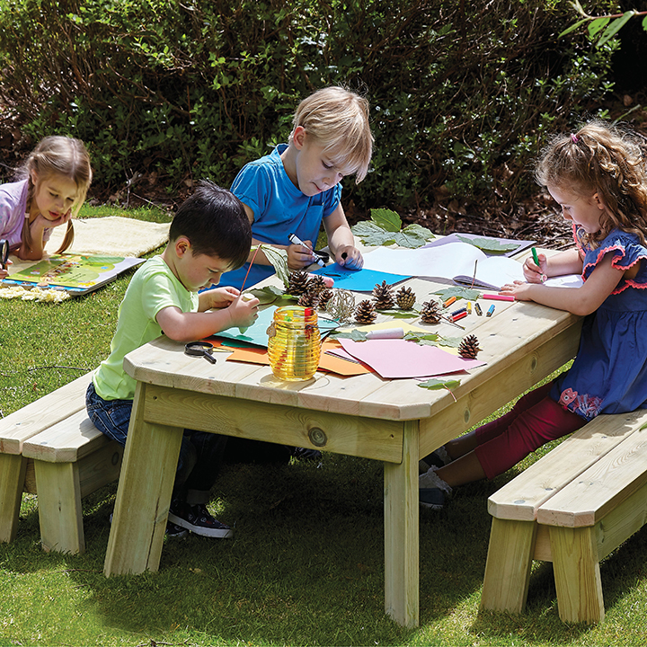 Childrens bench and table set online