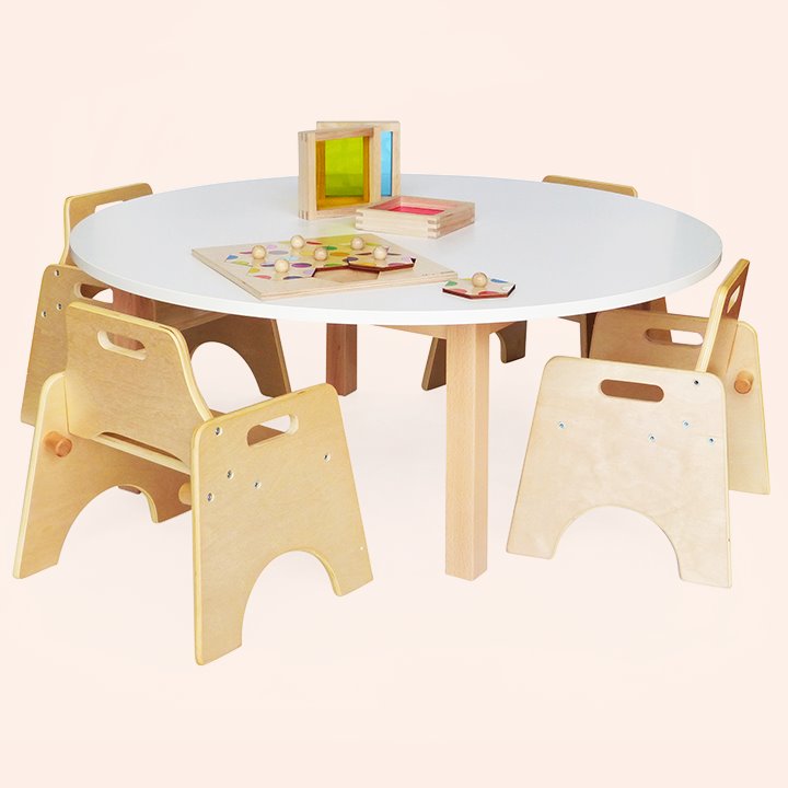 Wobbler Saver Set Round Laminate Top - Early Years Direct