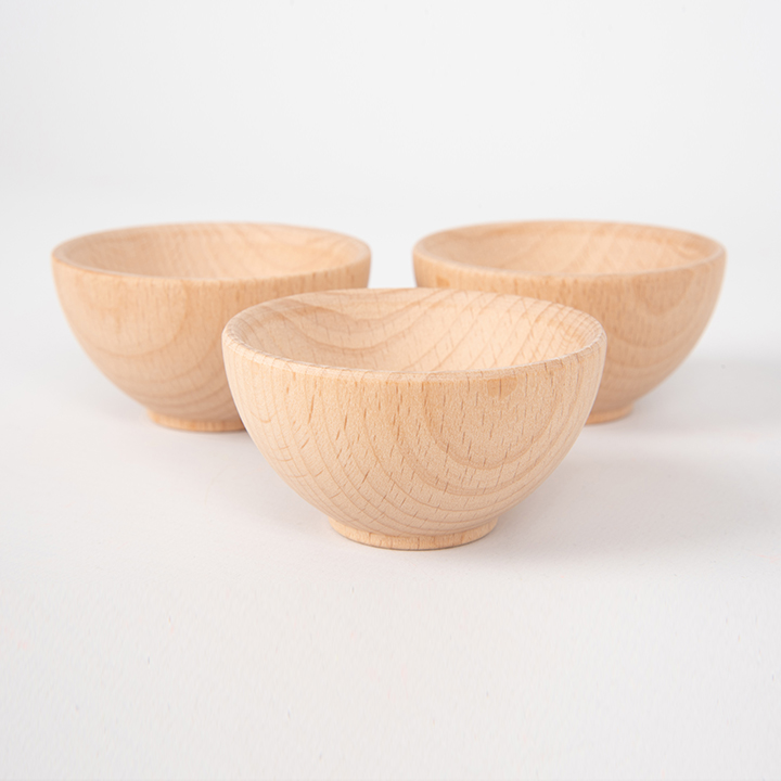 Small Wooden Bowls Early Years Direct