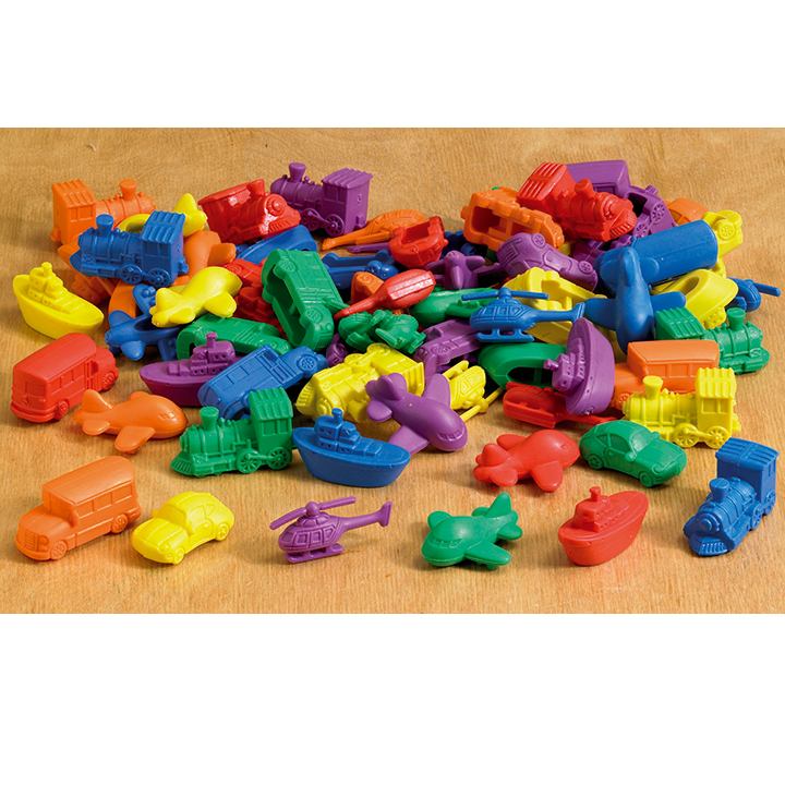 Set of types of transport coloured counters