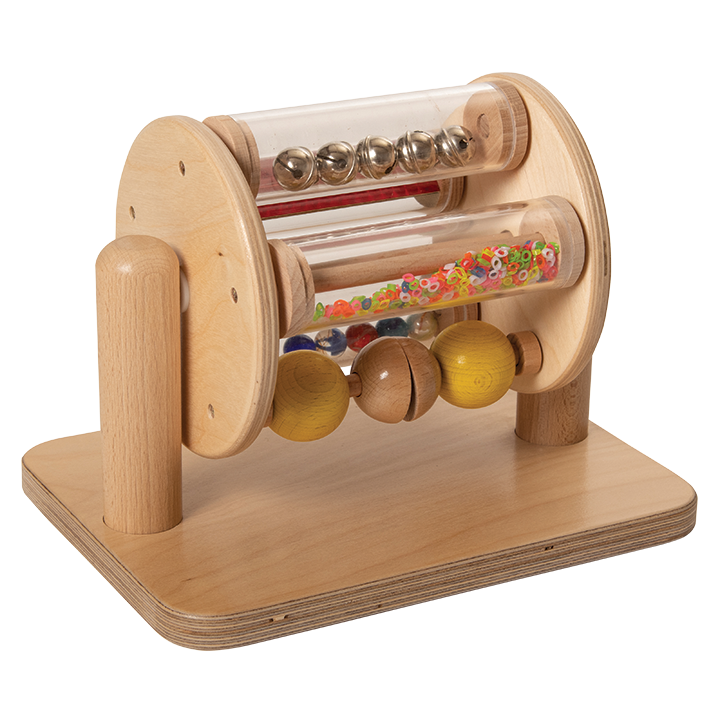 Wooden sensory spinning drum