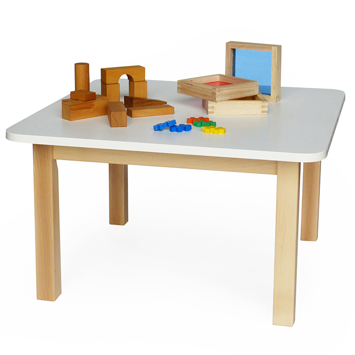 Solid wood legs and hardwearing laminate top