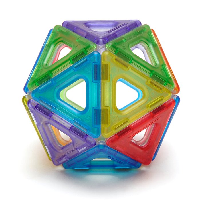 Three dimensional shape made from translucent polydron