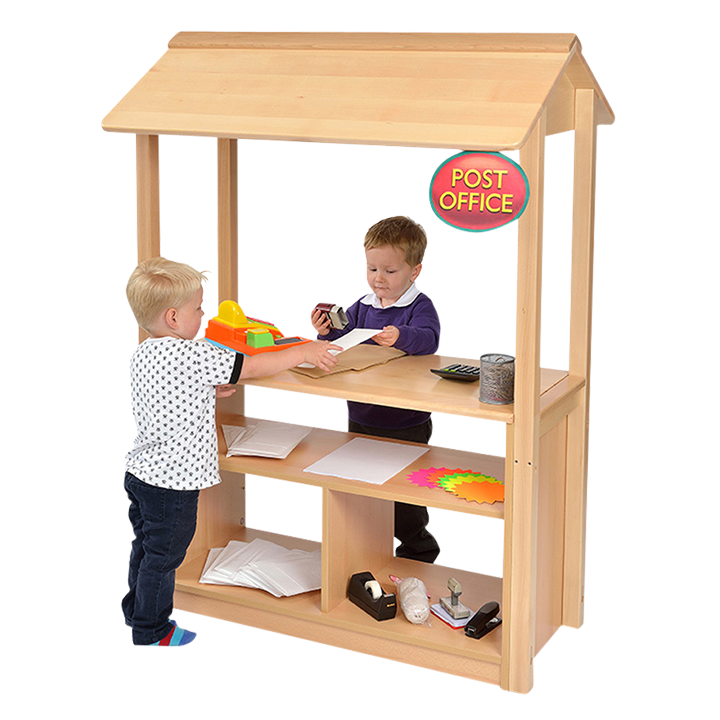Open shelf play shop canopy