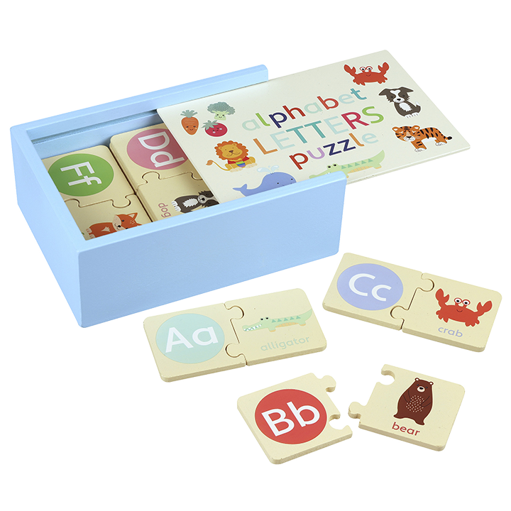 Puzzles in a storage box