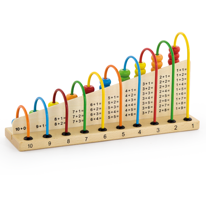 Wooden number abacus