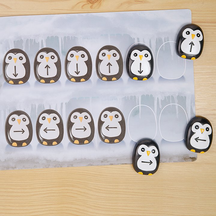 Matching play set cute penguins