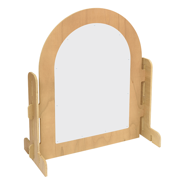 Perspex clear arched garden panel