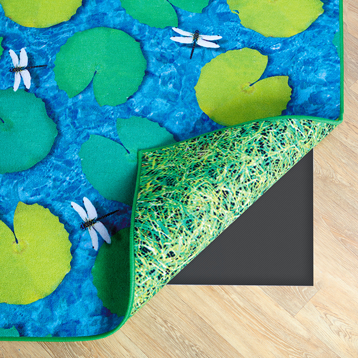 Carpet - one side grass, other side lily pads