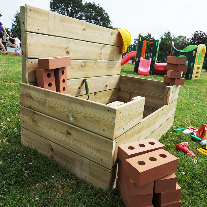 Outdoor box garden construction