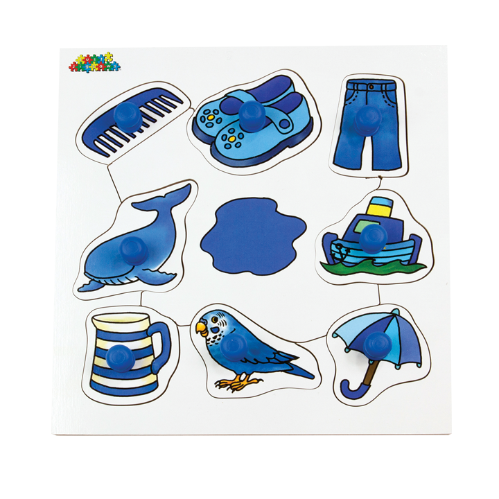 Blue peg puzzle